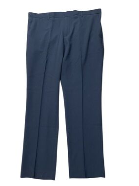 Perry Ellis Slim Fit Men’s Navy Blue Dress Pants Dark Sapphire wrinkle resistant